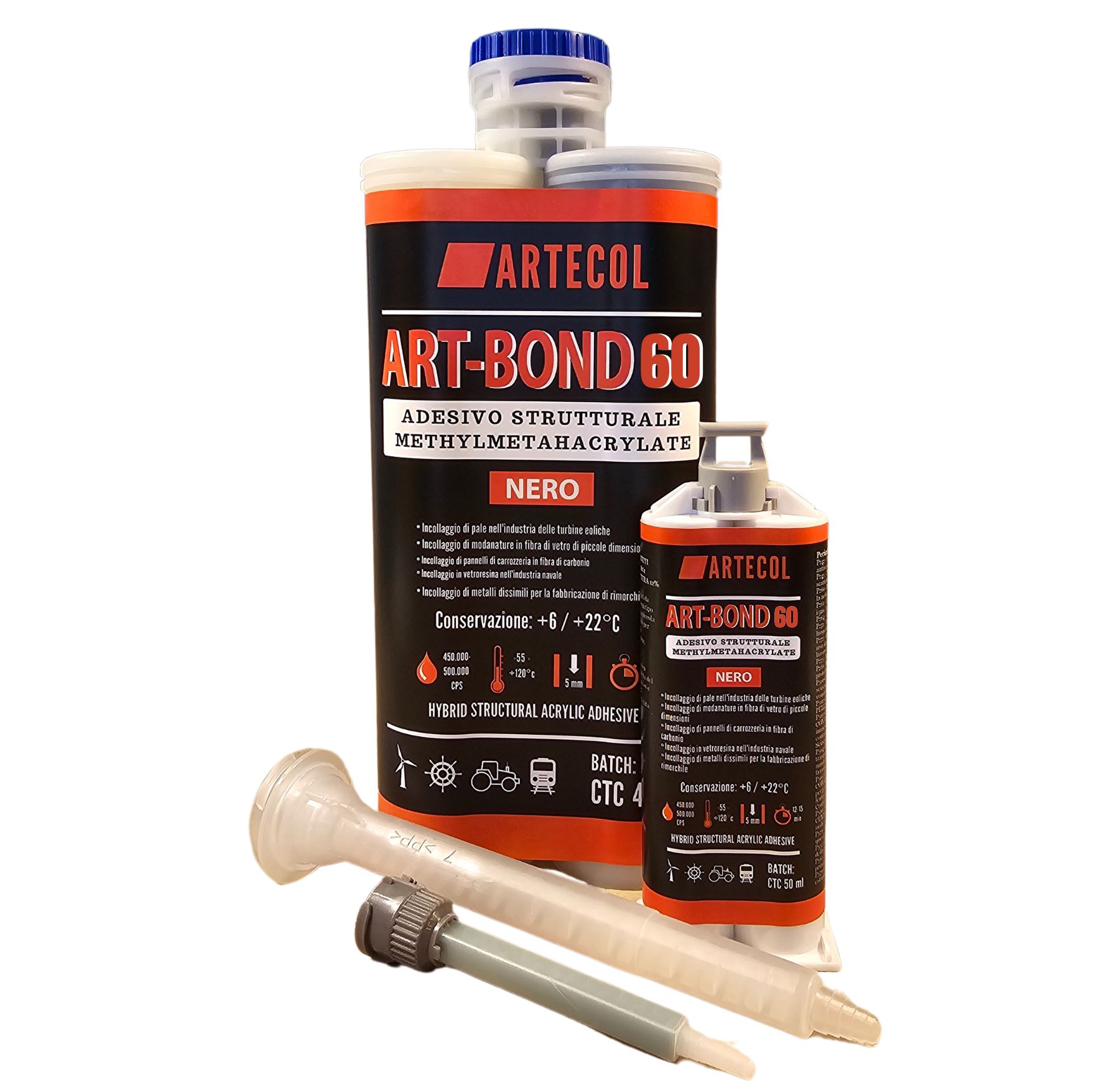 ART-BOND 60 Adesivo acrilico struturale MMA 1:1 (INDURIMENTO 45-60 min da ARTECOL