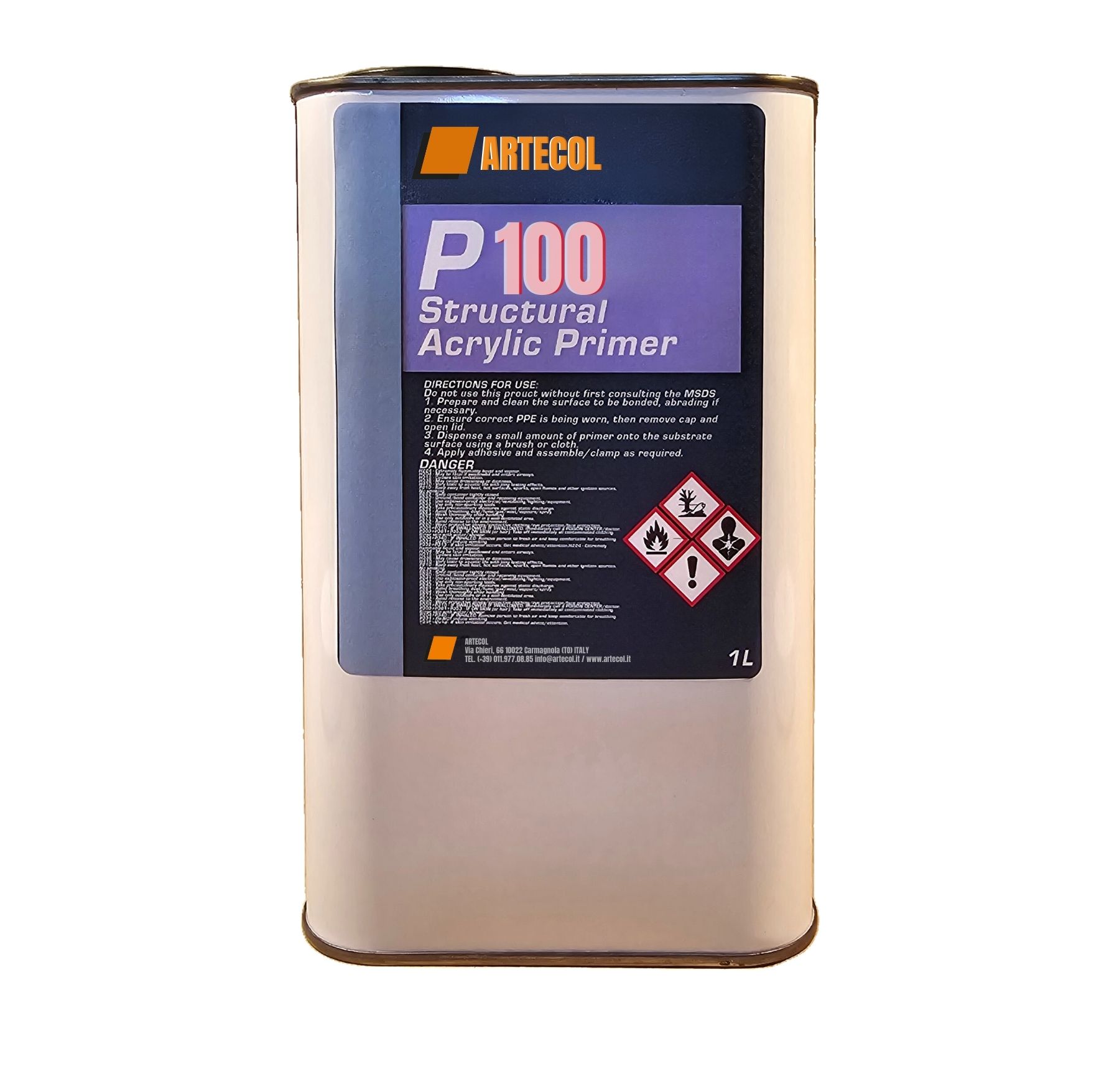 PRIMER-P100 (leghe, metalli) LATTA 1 lt da ARTECOL