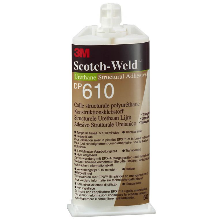 3M-DP610 adesivo poliuretanico bicomponente trasparente 1:1 da ARTECOL