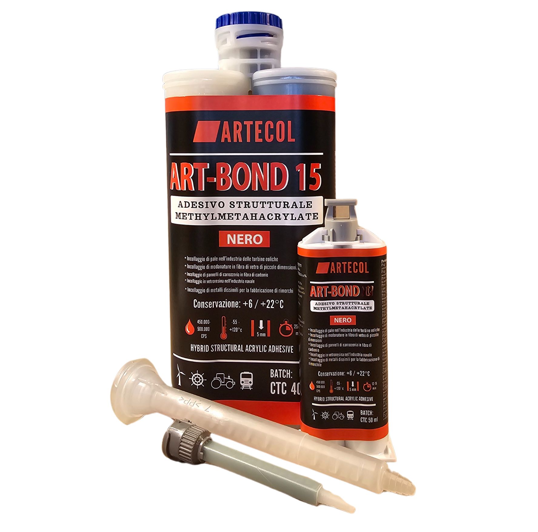 ART-BOND 15 ADESIVO DI TIPO MMA 1:1 (INDURIMENTO 25-30 minuti). da ARTECOL