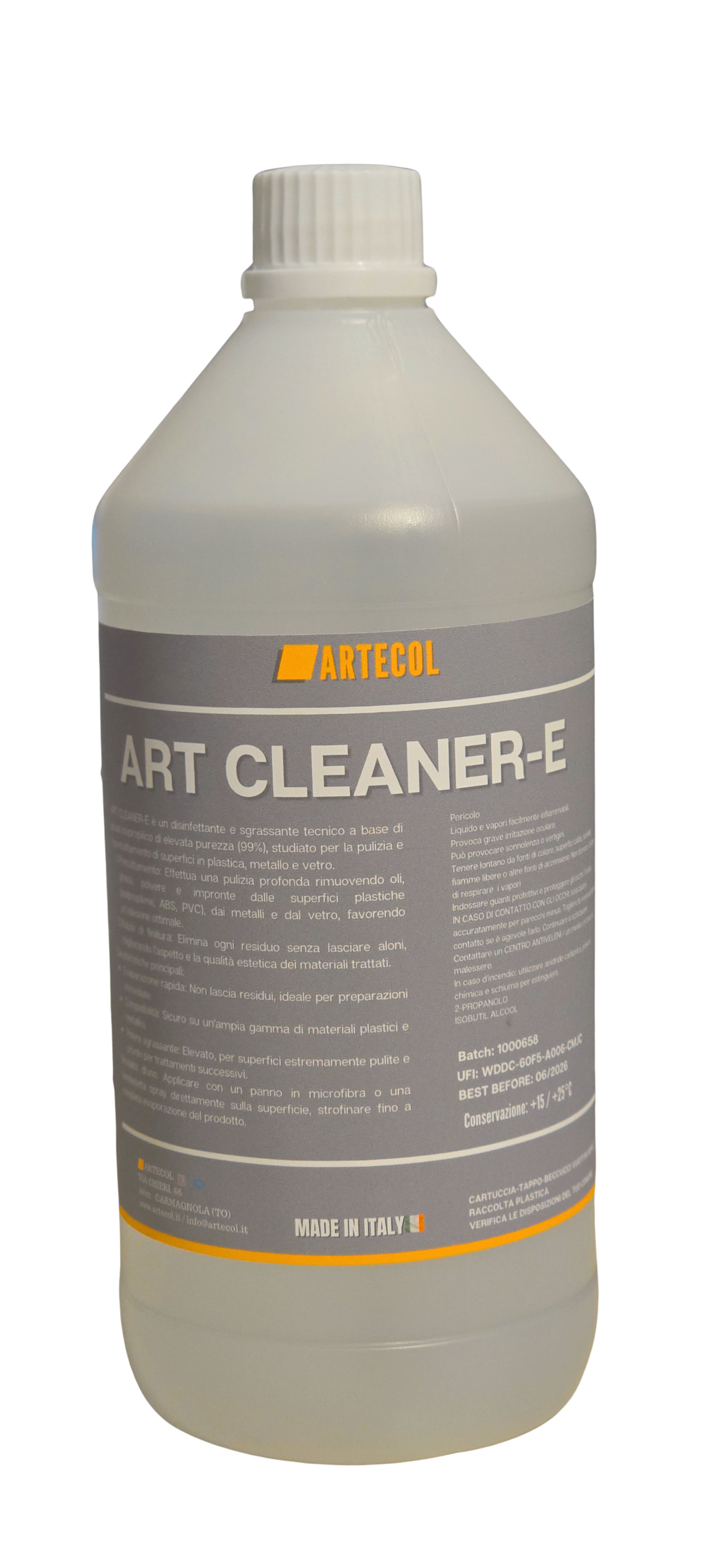 ART-CLEANER E LATTA 1 lt (alcool ISOPROPILICO) da ARTECOL